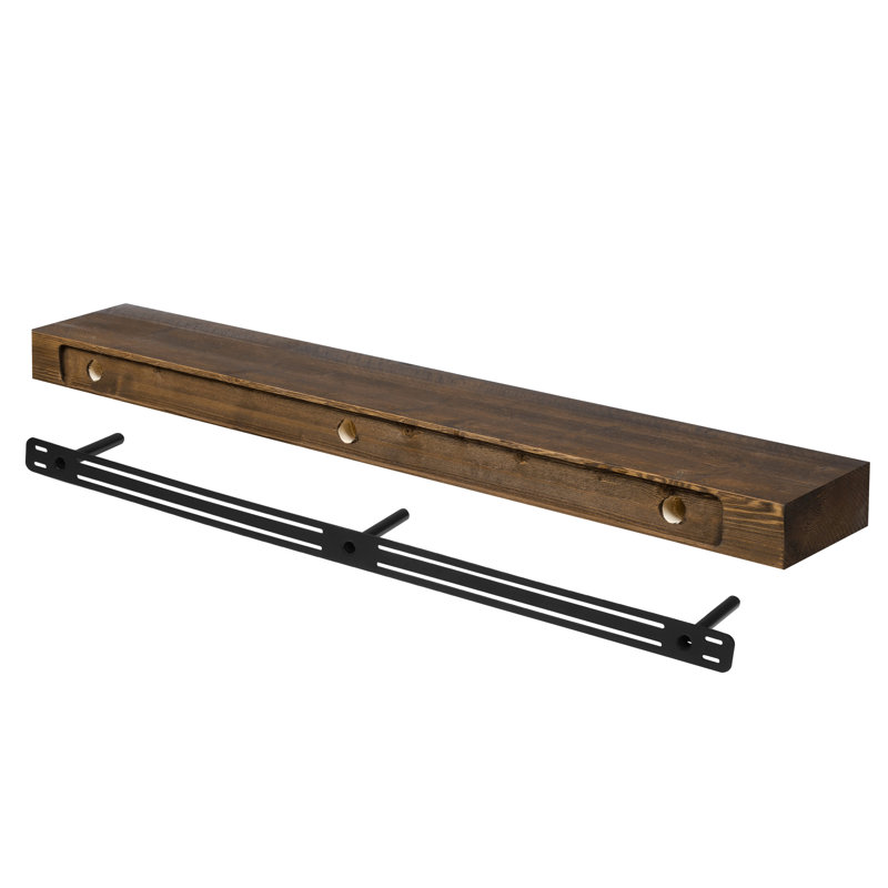 DOGBERRY 66" Farhouse Solid Wood Antel Shelf | Floating Shelf