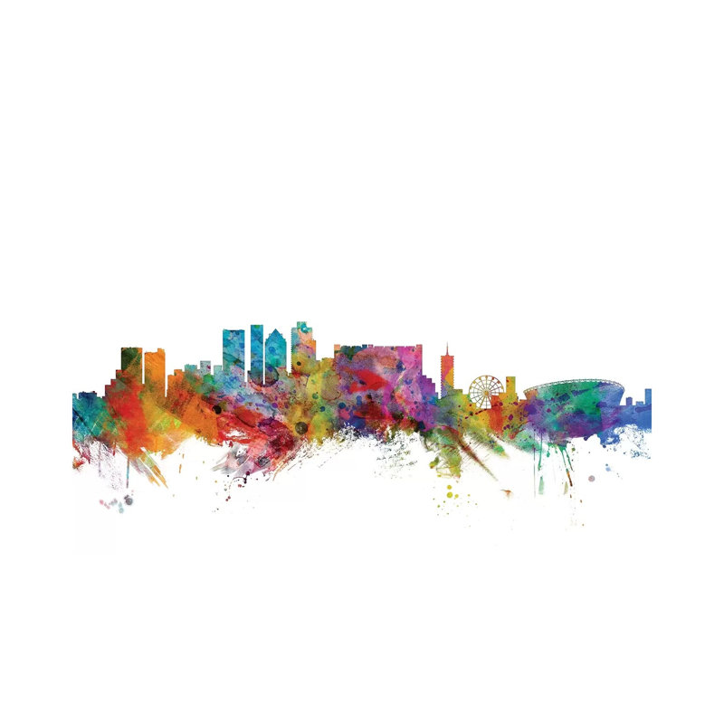 Cape Town, South Africa Skyline by Michael Tompsett - Wrapped Canvas Gallery-Wrapped Canvas Giclée, 20.32 cm H x 30.48 cm W
