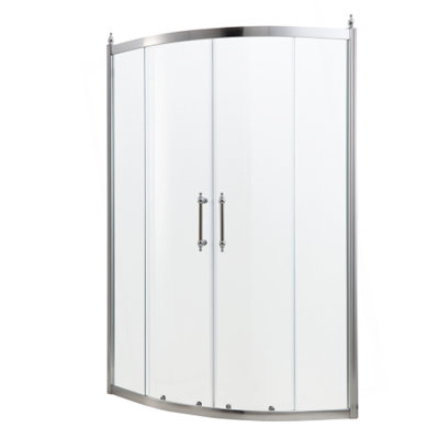 Shower Door Framed Tub Shower Enclosure In Chrome