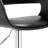Contemporary Black With 360 Rotation, Padded Back, Oval Shape, And Hydraulic Lifting From 33 To 42 Inches For Artsy Breakfast Adjustable Swivel, - Height Adjustment, Spindle Back