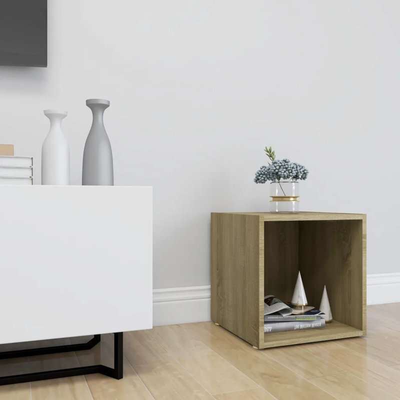 Dorissa Unfinished TV Stand for TVs up to 32", Sonoma Oak