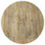 Table basse ronde avec base sculpturale Diana Mango, parfaite pour les espaces de vie modernes et écologiques