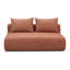 Chiemi Cheryll Textured Fabric Modular Loveseat-619600026