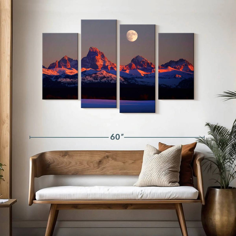Lever de lune Alvord Grand Teton, H 32 po x l 52 po