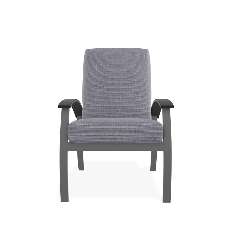 Belle Isle Outdoor Lounge Chair, Huskie, Graphite