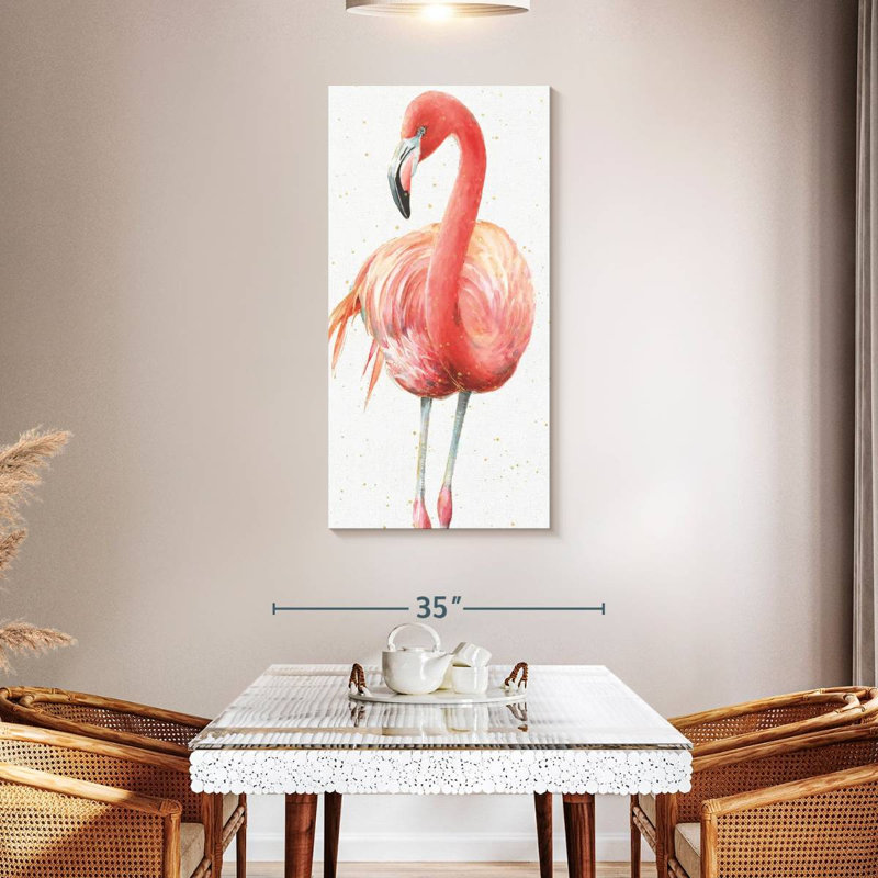 Brampt Gracefully Pink VI, 48" H x 24" W