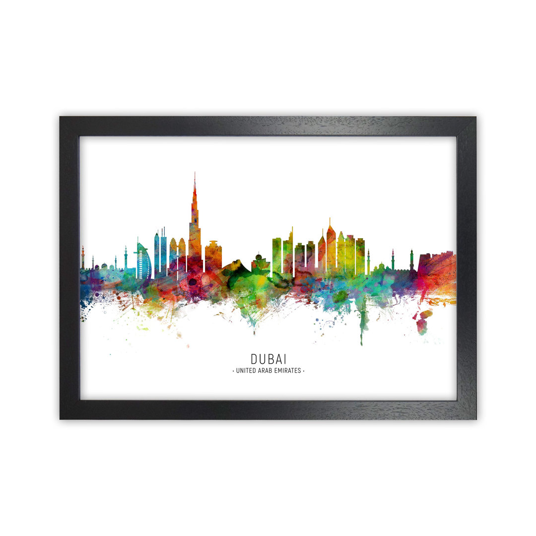 Dubai United Arab Emirates Skyline by Michael Tompsett - Print