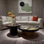 Ensemble de tables basses rondes Retro