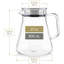 Théière et bouilloire One Touch avec couvercle à filtre en acier inoxydable pour thé en verre borosilicaté sans taches Théier Connoisseur's Choice