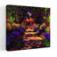 Pathway In Garden At Giverny Classic Colorful Traditional Flower Wall Art Print by Claude Monet - 1 Piece Wrapped Canvas Wall Art-1919821892