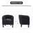 Roldao 25.2" W Classic Comfort Upholstered Accent Chair With Curved Back-124928660