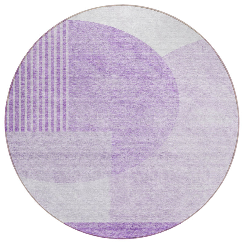 Tapis rond lavable 8 po