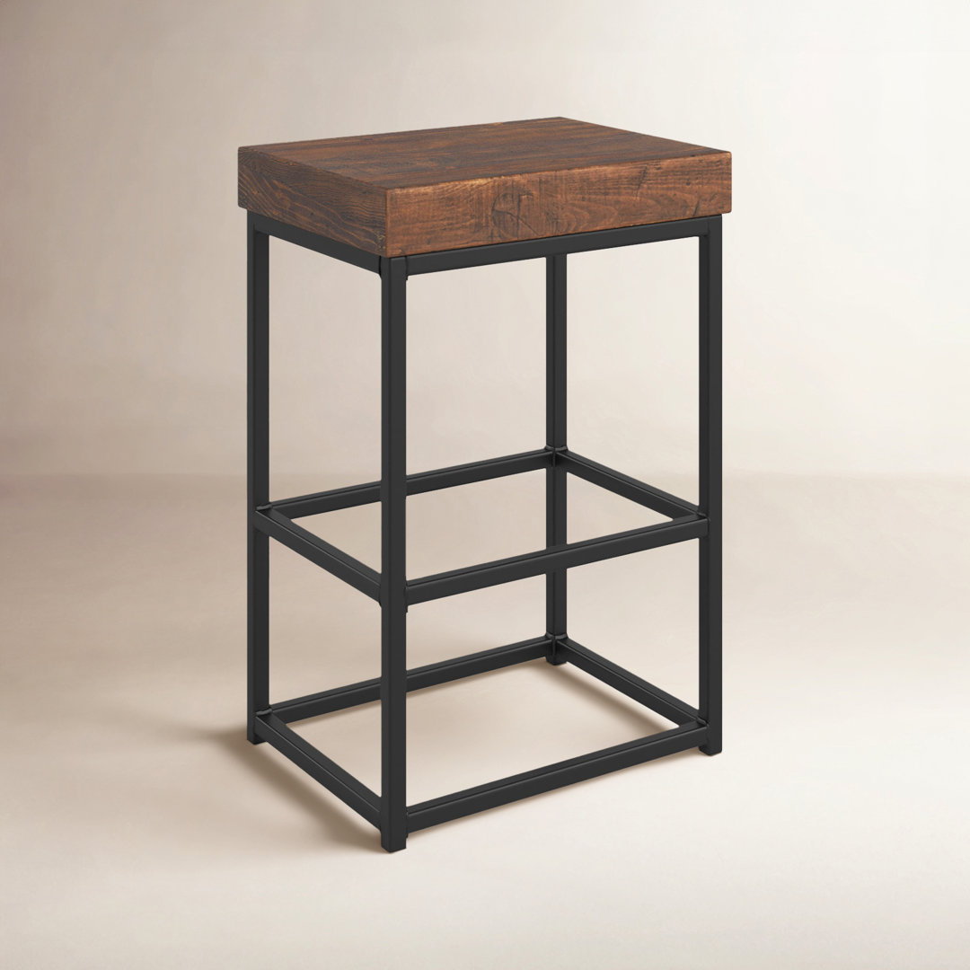 Solid Wood Bar & Counter Stool Greyleigh™ Seat 