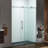 57.5-60'' W X 76'' H Single Sliding Silent-Glide Frameless Sliding Shower Door | Soft-Close, Anti-Slam Design | 3/8" Tempered Glass | Premium Stainless Steel-100085912