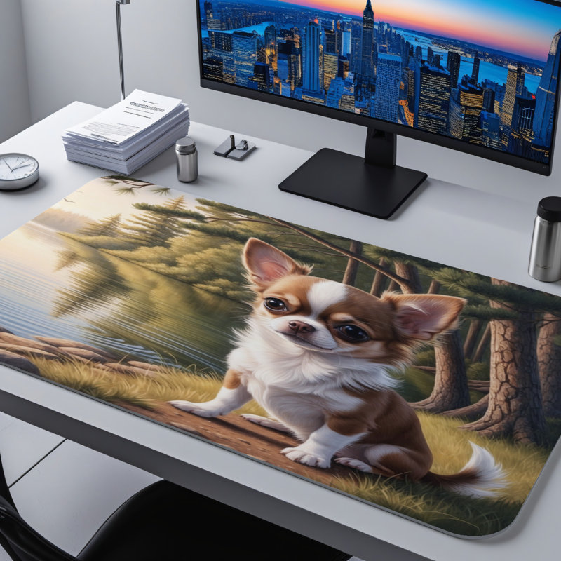 Polyester Desk Pad, 14.4x12.1