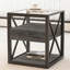 Ensemble de 2 tables de bout modernes avec tiroir-710501017-710501020
