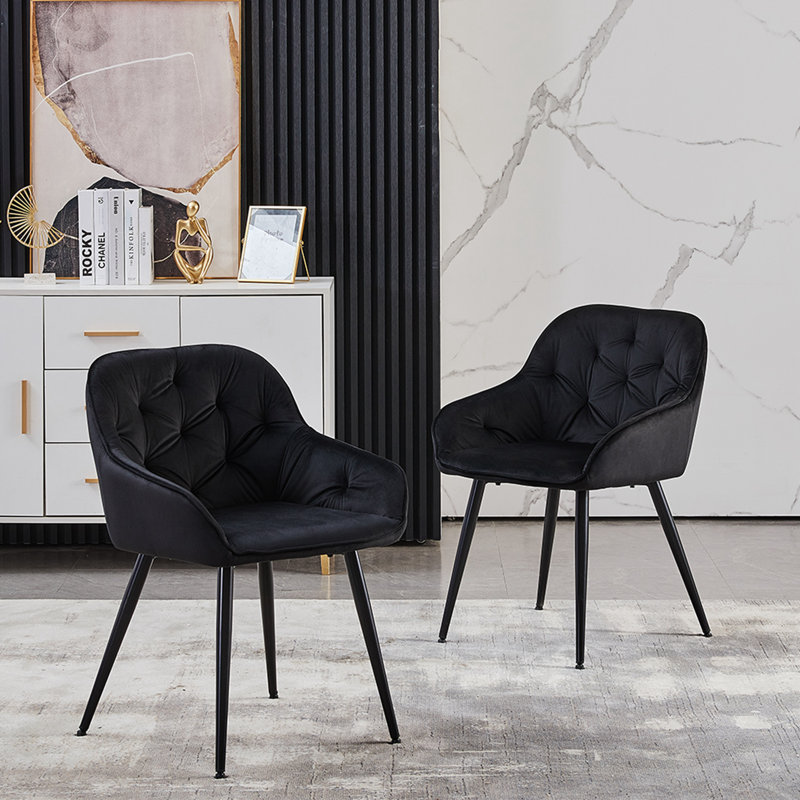 Wauwatosa 49cm H Velvet Upholstered Side Chair