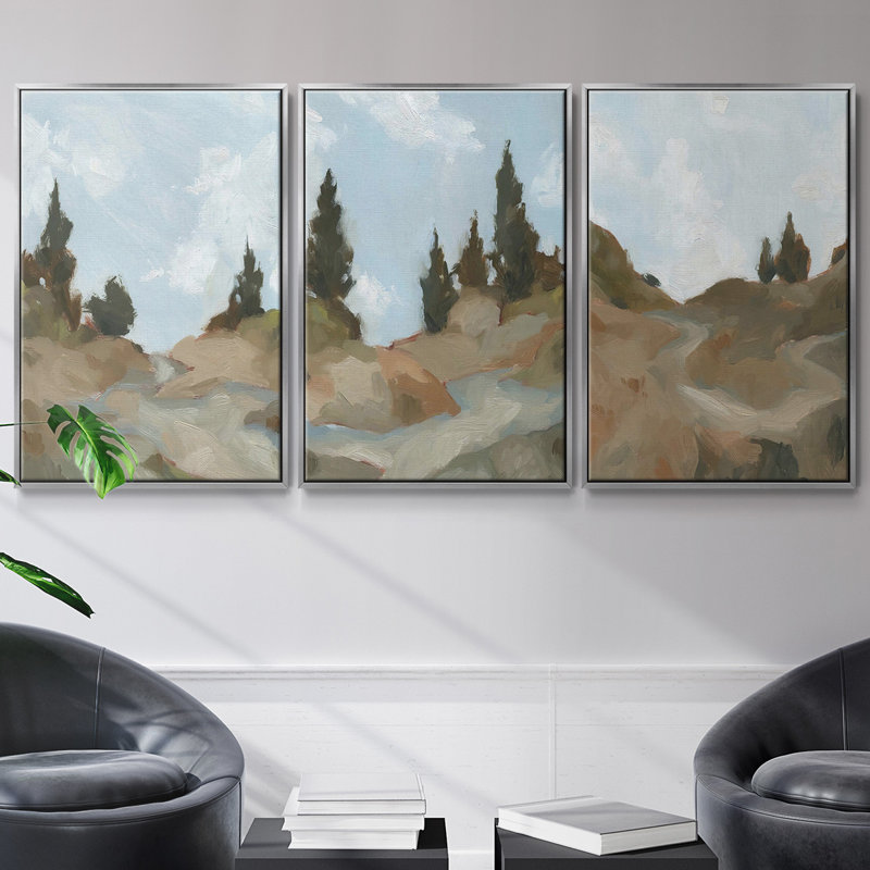 3 pièces West Trail, Argent, H 27 po x l 54 po