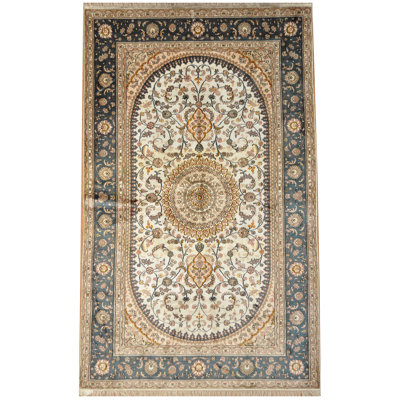 Silk Floral Indoor Rug