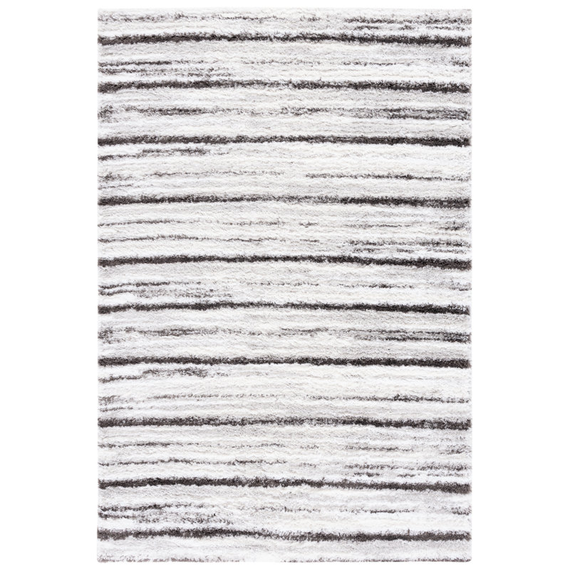 Tapis rayé Omaury Performance, Rectangle 4 pi 5 po x 6 pi 5 po