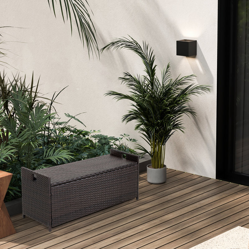 Wicker Outdoor Bench