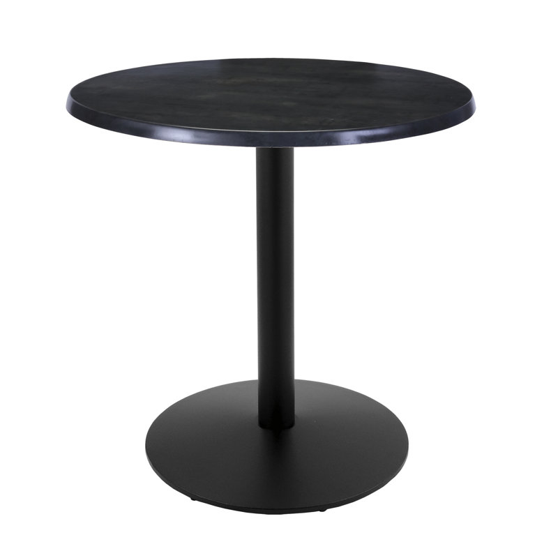 36" Tall, Indoor/Outdoor Table, 30" L x 30" W, Black Steel