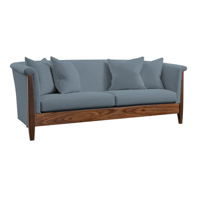 Canapé à accoudoirs roulés avec coussins réversibles de 84 po Walnut Grove