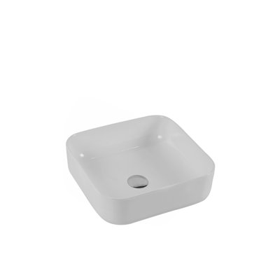 Bothwa Home Square Counter Top  Wash Basin (White Finish) CUPC Certified