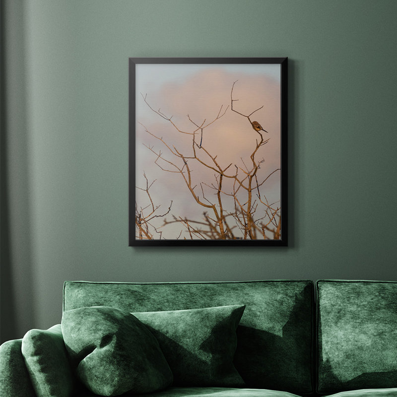 At Dawn, toile encadrée de qualité supérieure - prête à être accrochée, H 20 po x l 16 po, Noir