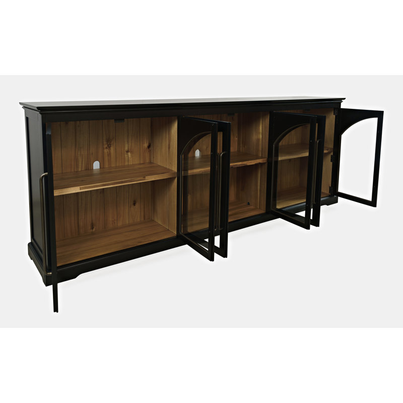 Buffet de style transitionnel 96 po Sherree, Noir