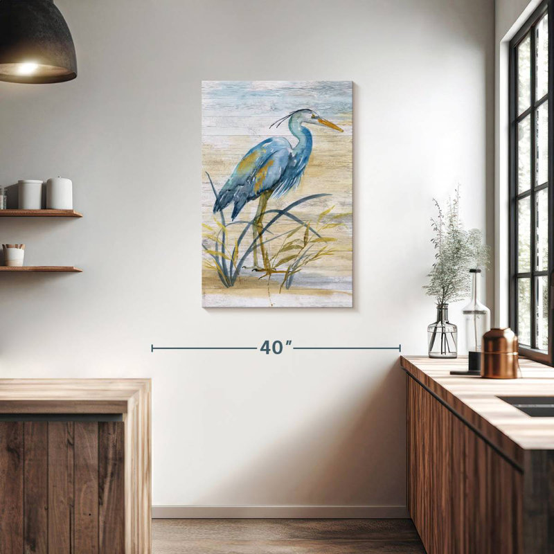 Brampt Blue Heron I, 36" H x 24" W