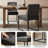  19.9" H Chenille Upholstered Dining Side Chairs with Iron metal frame legs (Set of 4)-1993467867-2001044609