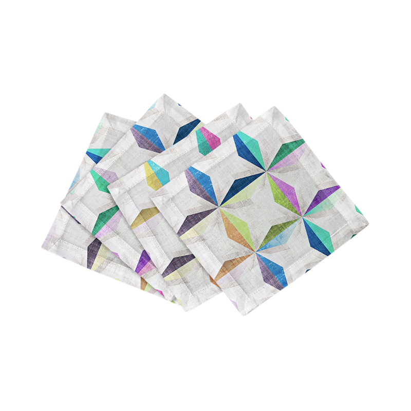 Truiq Happy Cotton Sateen Dinner Napkins