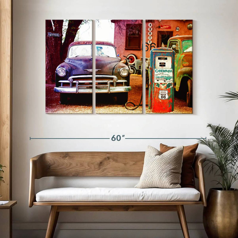 Mehar Route 66 Carwash, H 32 po x l 50 po
