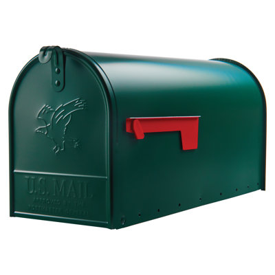 Elite Large Steel Post Mounted Post box