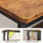 32/40"W Folding Computer Desk with Monitor Stand and RGB LED Lights, Small Desk for Home Office Desk, Sturdy Industrial Folding Desk with Storage Hooks & Adjustable Feet-14885162-14885163