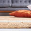 Tapis rayé en jute / coton rayé ivoire / naturel Raymonde-1623393052