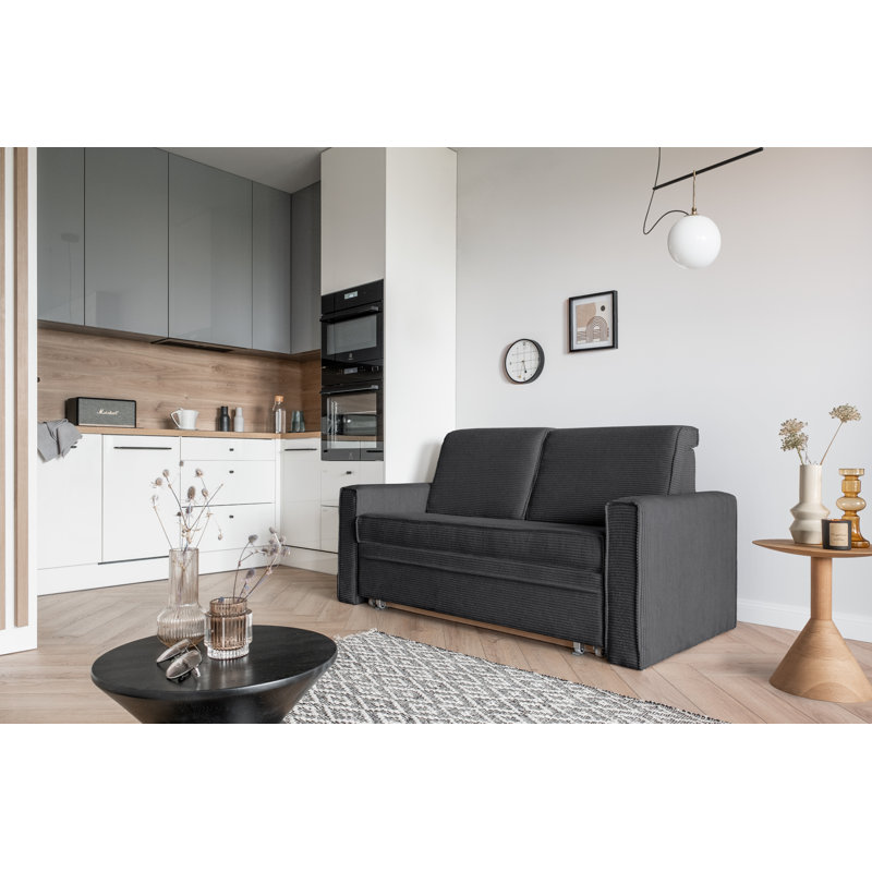 Lucky Lucy 3 Seater Sofa Bed, Dark Grey