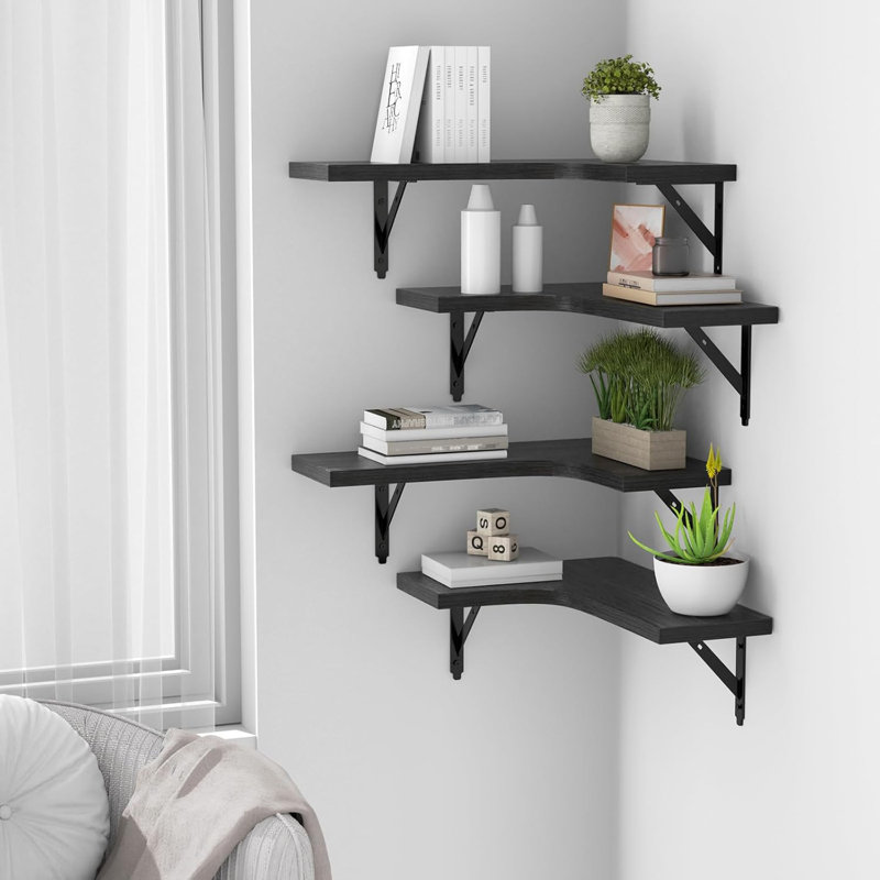 Corner Floating Shelf Wall Mounted