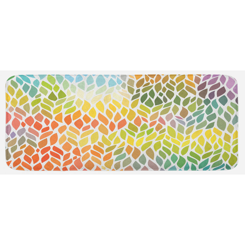 Tapis de cuisine à feuilles