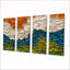 Biomorphisme de la terre, rythme I, chaos IV - art mural terre - ensemble d'art mural moderne-820837962-820837958