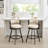 Ayala Swivel Low Back Industrial Upholstered 26.6" H Counter Stool with Steel Frame-2038694781