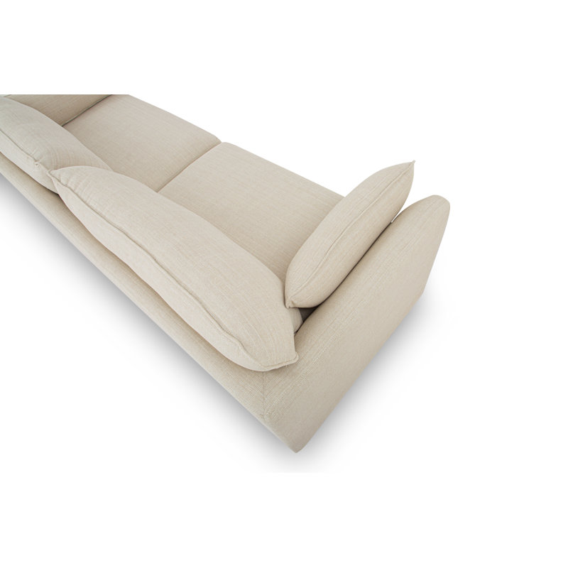 Brumfield Model 15 3-Seater, Venga, Cream Performance Basketweave