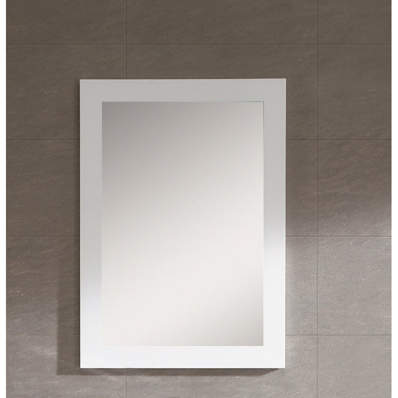Miroir d'appoint Phares Ironwood, H 33,5 po x l 29,5 po, Blanc