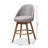 Hendrikus Swivel Upholstered Counter Stool with Solid Wood Frame-478476484-499420247