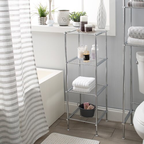 Rebrilliant Algoma Metal Freestanding Bathroom Shelves & Reviews | Wayfair