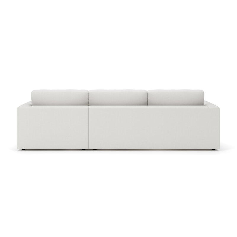 Cayden 2-Piece Upholstered Sectional, Nomad Snow Crypton® Chenille, Right Hand Facing