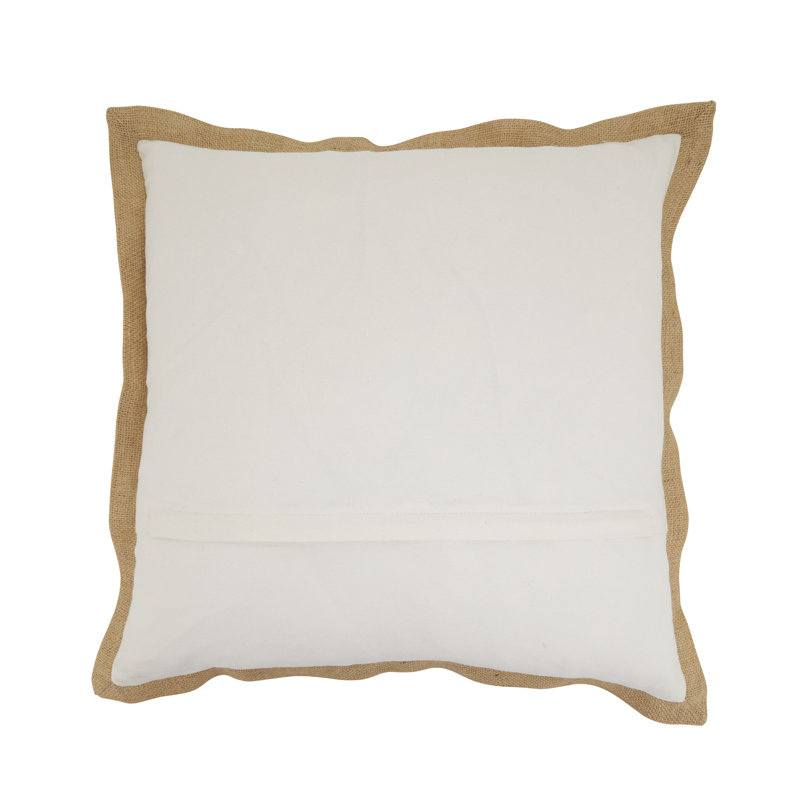 Coussin en duvet de cerf brodé, Duvet de canard