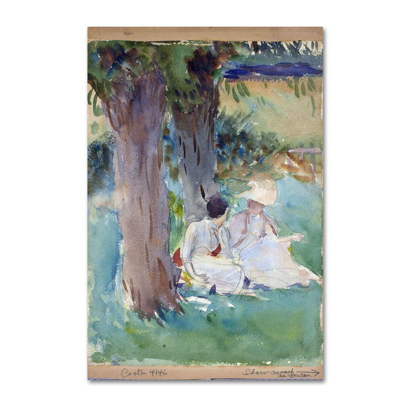 John Singer Sargent 'Under The Willows' Gallery-Wrapped Canvas Art