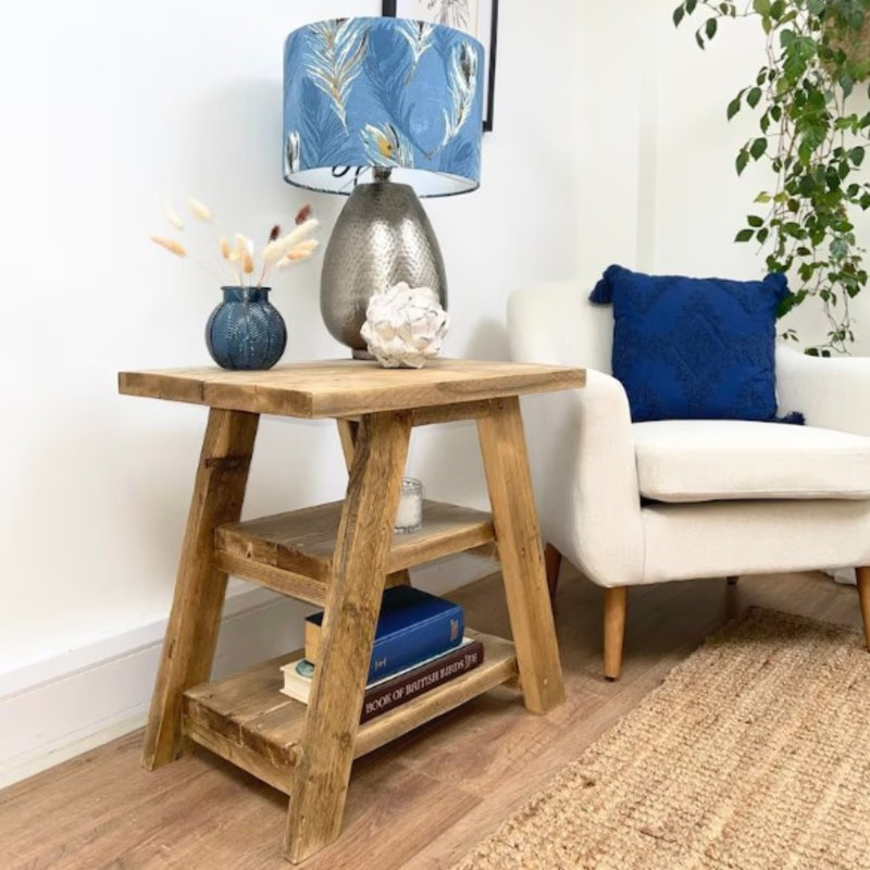 Barkeyville End Table, White Wash